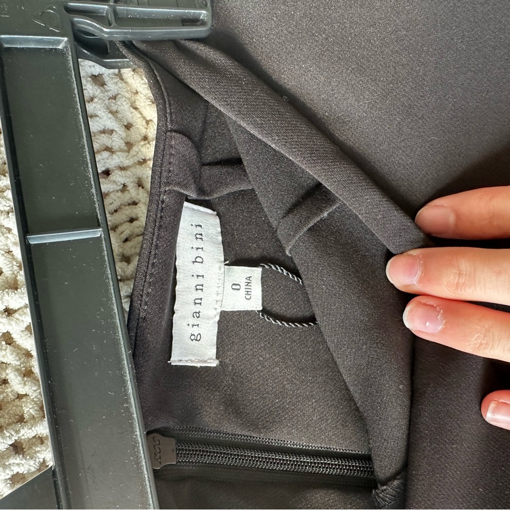 Gianni Bini Black Blazer Dress with Silver Fringe - Picture 8 of 11